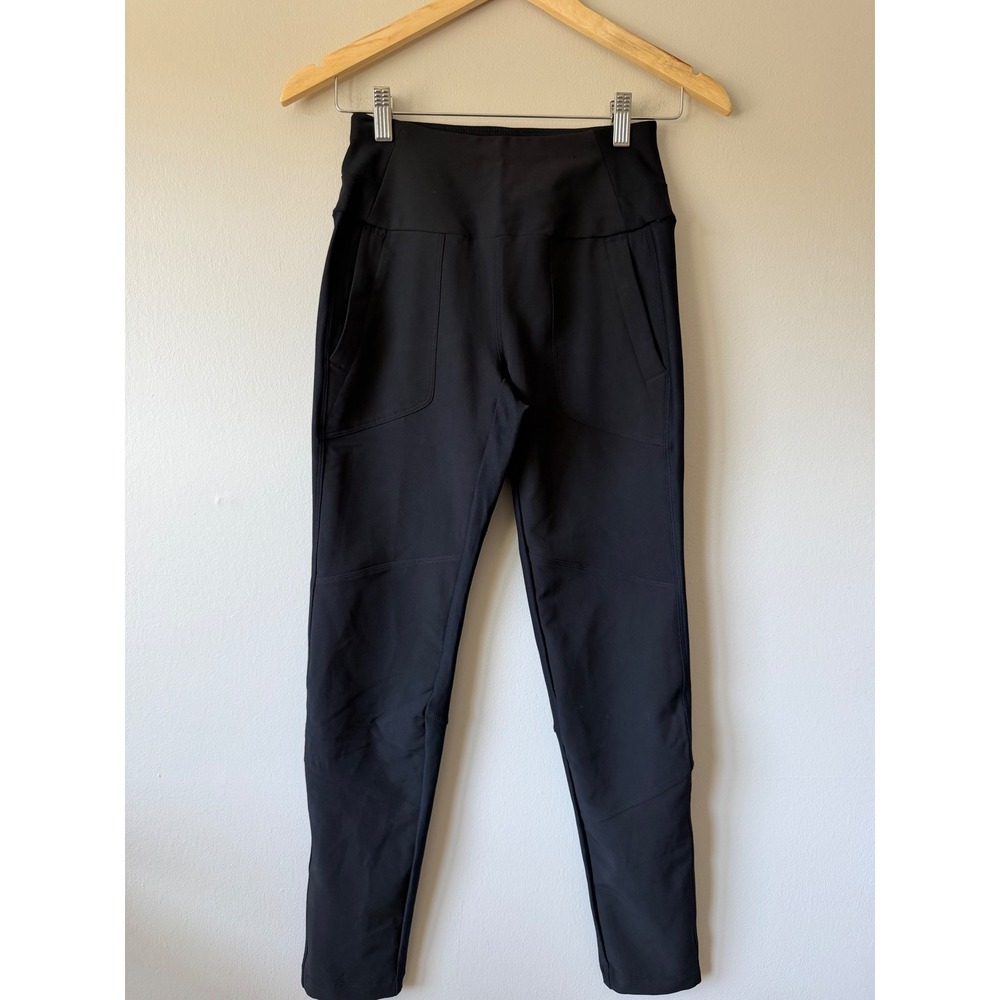 Avalanche Outdoor Supply Co Hiking Leggings Small Black High Rise Trail Pants